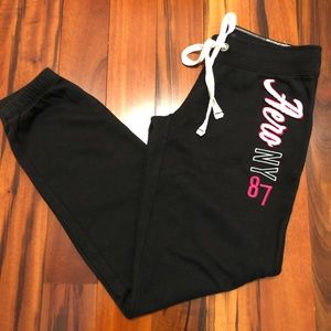 Aeropostale adult XS cotton/poly black
